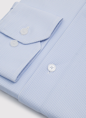 Dzianinowa koszula męska w pepitkę