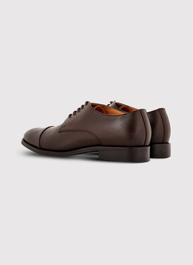 Ciemnobrązowe eleganckie buty męskie