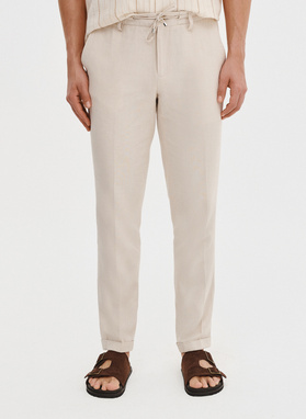 Lniane spodnie męskie