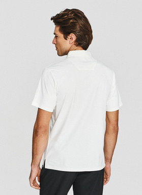 Biały t-shirt polo
