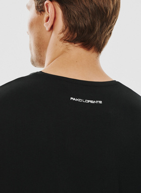 Czarny gładki T-shirt Basic