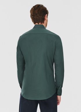 Zielona koszula męska długi rękaw