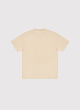 Beżowy t-shirt oversize