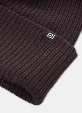 Brązowy komplet męski czapka i szalik