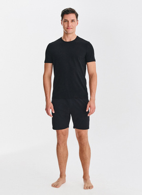 Męski t-shirt w czarnym kolorze, dwupak