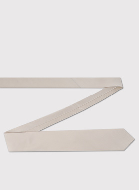 Ecru zestaw krawat i poszetka