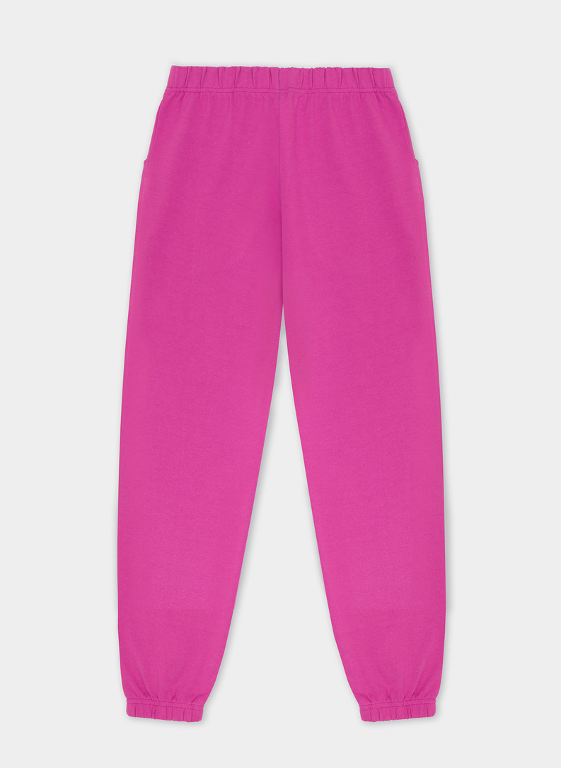 Różowe spodnie dresowe oversize C22SF-WD-002-R-0