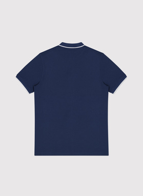 Granatowy t-shirt polo