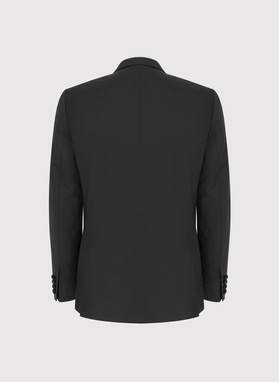 Ślubna żakardowa marynarka smokingowa w kolorze czarnym