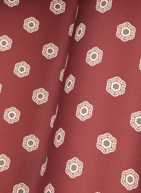 Bordowa poszetka męska sześciokąty