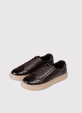 Brązowe sneakersy męskie