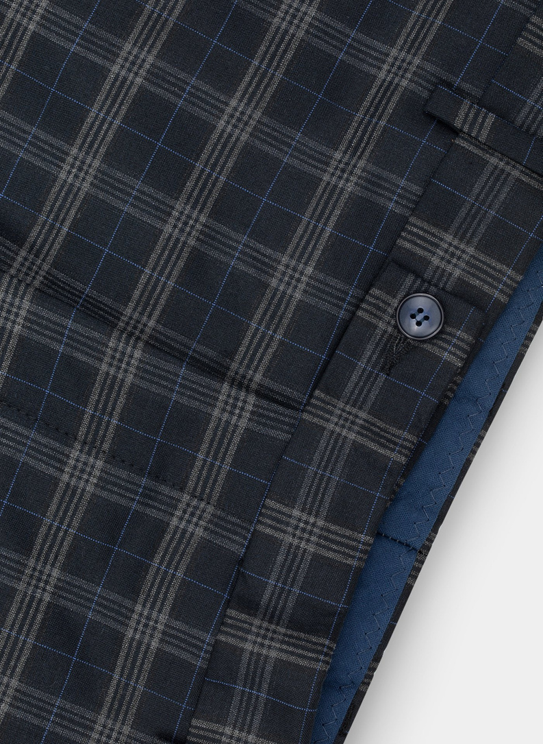 Spodnie męskie garniturowe P21SF-6G-061-G