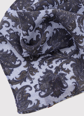 Niebieska poszetka męska paisley