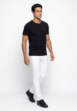 Czarny t-shirt męski