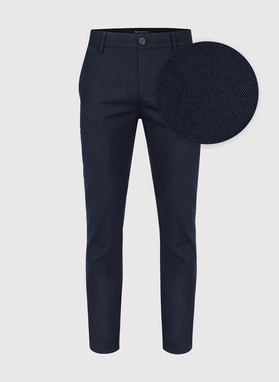 Granatowe spodnie męskie o kroju Slim Fit