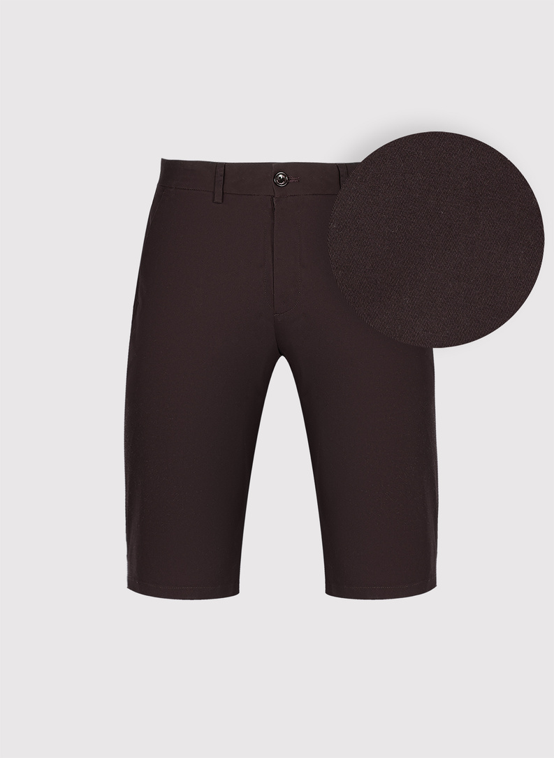 Bermudy męskie w kolorze brązowym