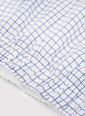 Zestaw bawełnianych bokserek męskich w drobną kratkę