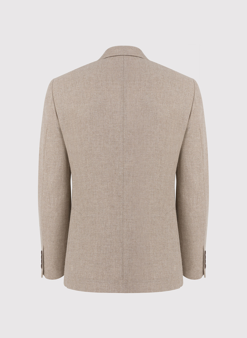 Casualowa marynarka męska w kolorze beżowym