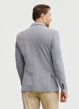 Szara marynarka melanż