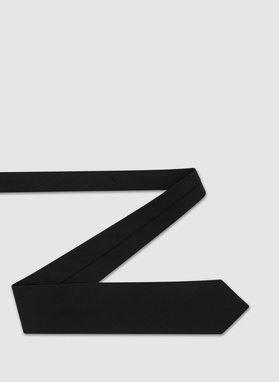 Czarny gładki krawat