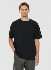 Czarny męski t-shirt basic