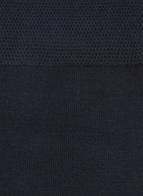 Gładkie granatowe skarpety męskie