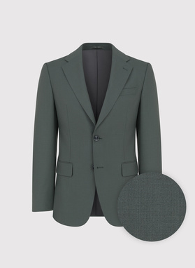 Zielona wełniana marynarka garniturowa
