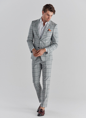 Szara marynarka garniturowa P22SF-3G-010-S-S