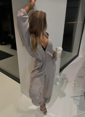 Kombinezon damski SONIA z wełną mocca