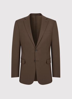 Brązowa marynarka garniturowa