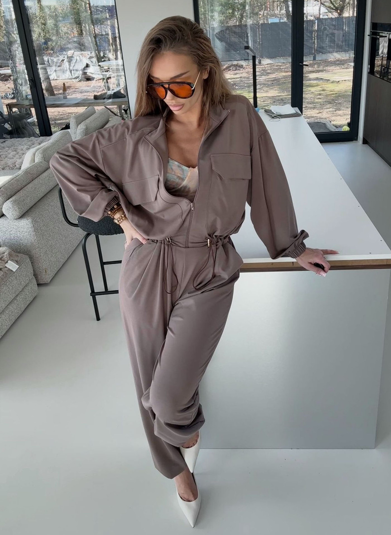 Kombinezon damski STUDIO mokka