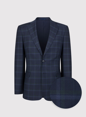 Granatowa marynarka garniturowa