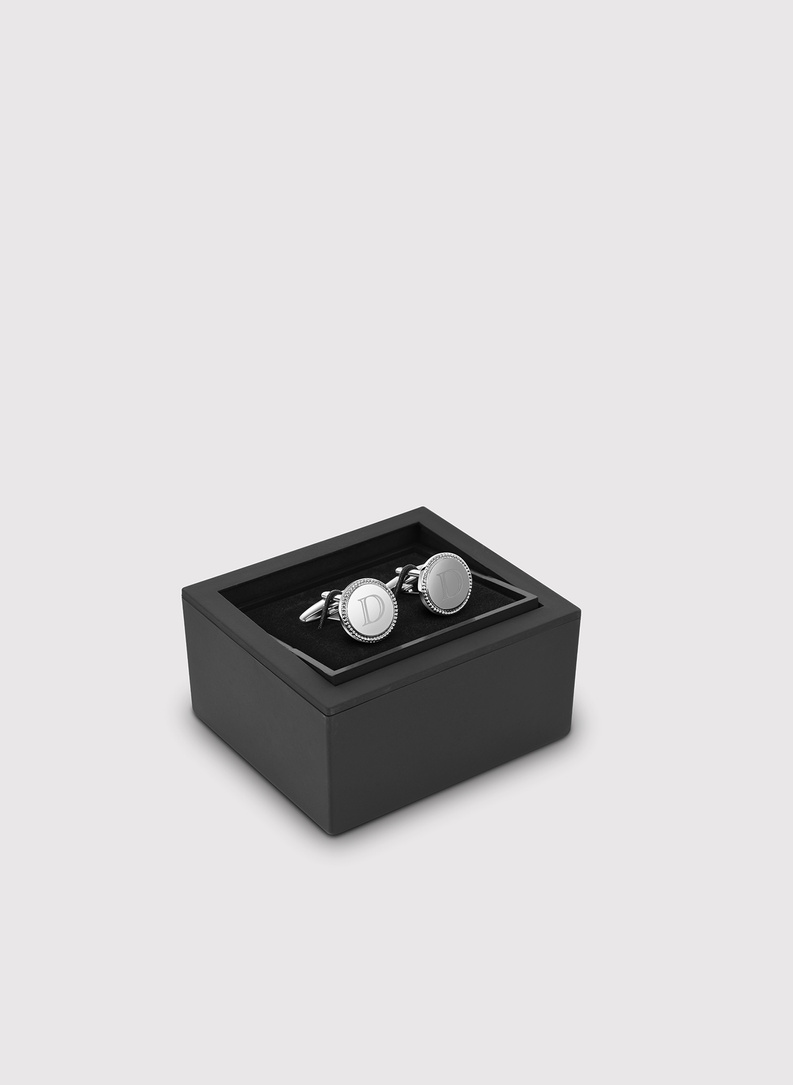 Srebrne spinki do mankietów