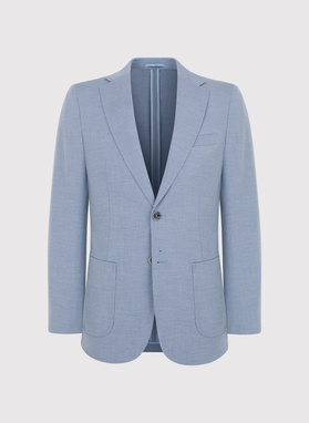 Niebieska marynarka męska