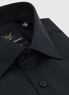 Bawełniana czarna koszula męska