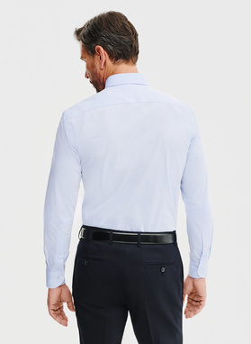 Bawełniana koszula męska w kolorze niebieskiem