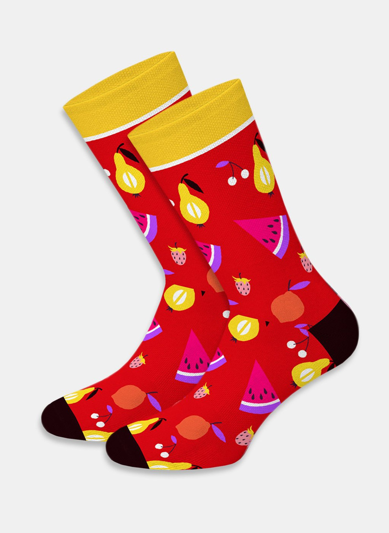 Skarpety z nadrukami owoców D20WF-SX-023-X