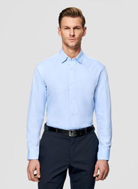 Niebieska koszula męska z bawełny