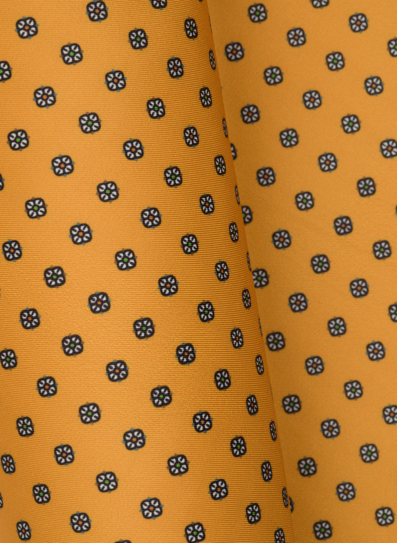 Męska poszetka w kolorze żółtym