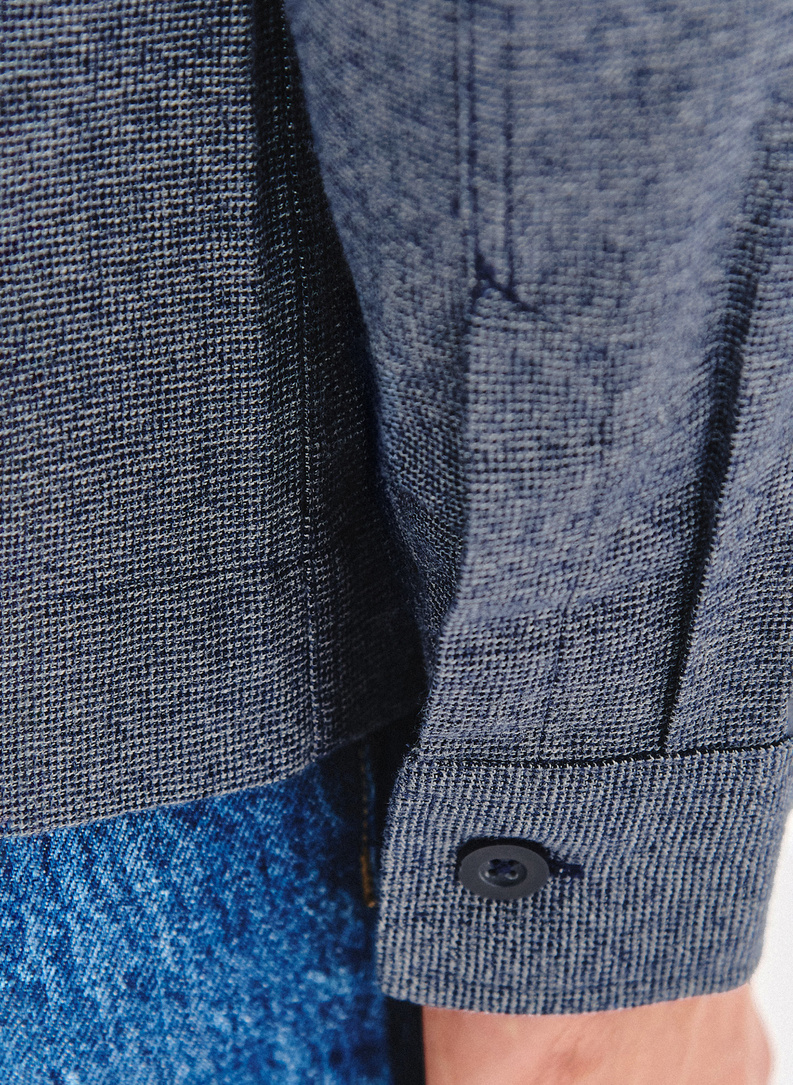 Granatowa koszula overshirt