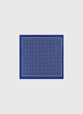 Granatowa poszetka męska mikrowzór