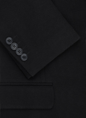 Czarna marynarka z dzianiny