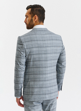 Kraciasta męska marynarka garniturowa