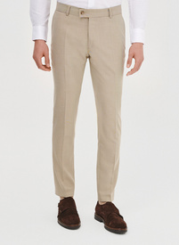 Beżowe spodnie ganiturowe