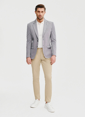 Szara marynarka melanż