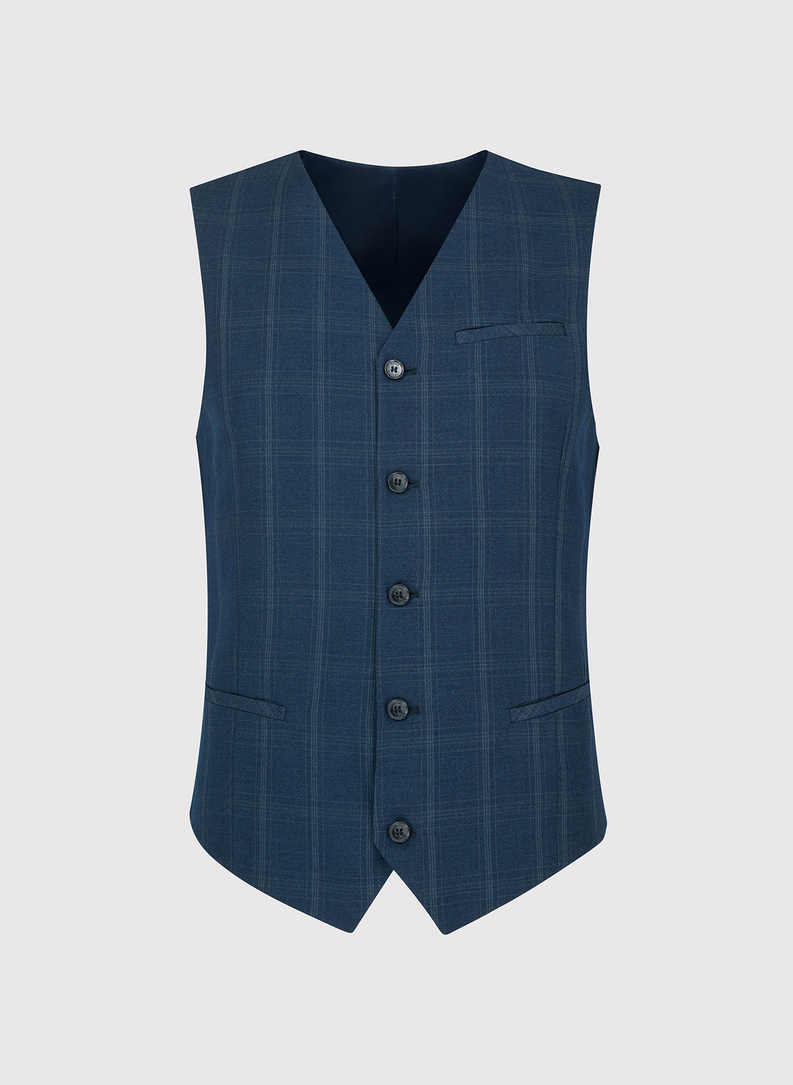 Kamizelka męska garniturowa P21WF-8G-077-G-S