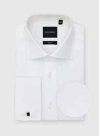Biała koszula męska na spinki