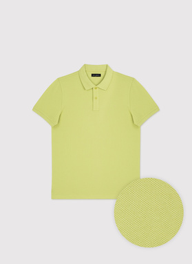 Zielone bawełniane polo męskie