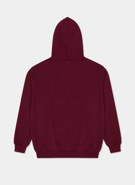 Bluza rozpinana z kapturem bordowa C21WF-2R-003-D