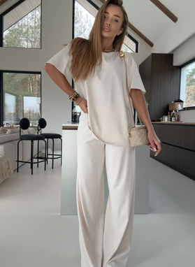 Komplet damski SARA ecru